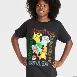 Boys' Pokémon 'Gotta Catch Em All' Short Sleeve Graphic T-Shirt - Black L